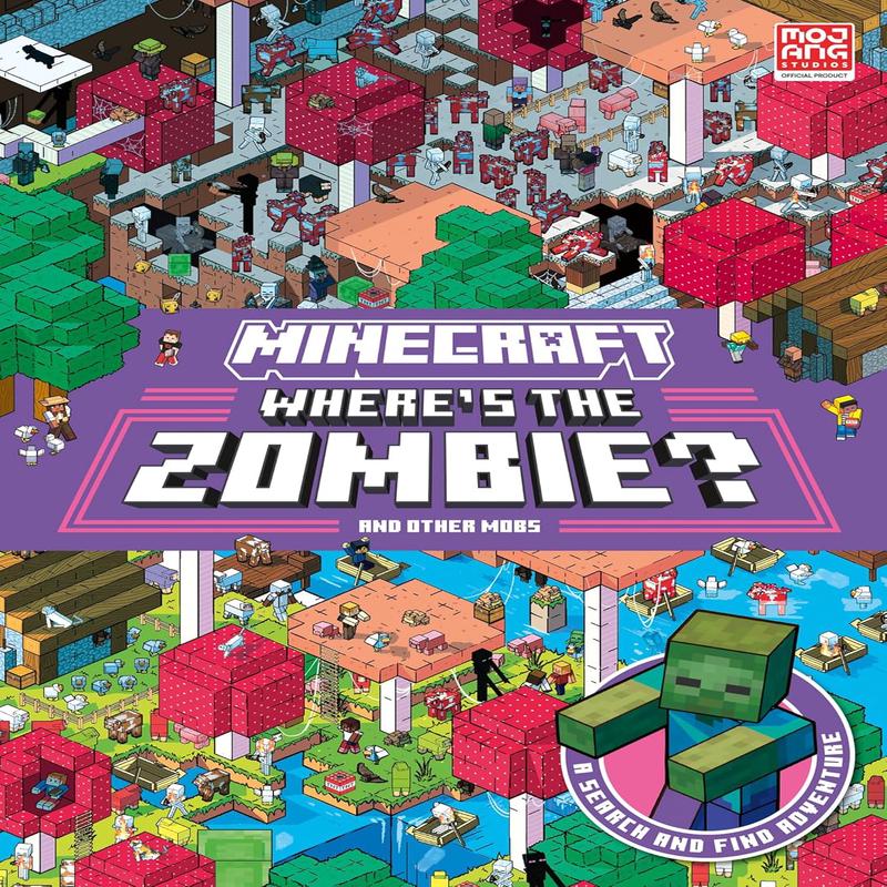 Mncrft Wheres Zombie Hb: Search and Find Adventure