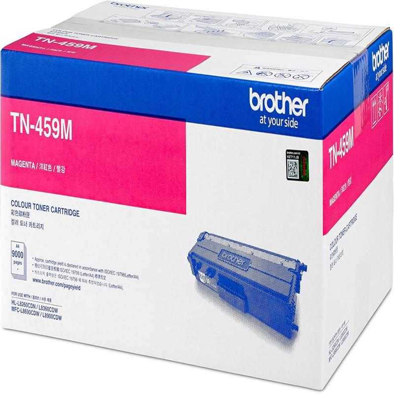 Brother TN-459M ASA Original Toner Cartridge Compatible with HL/MFC Series, 9000 Pages, Magenta