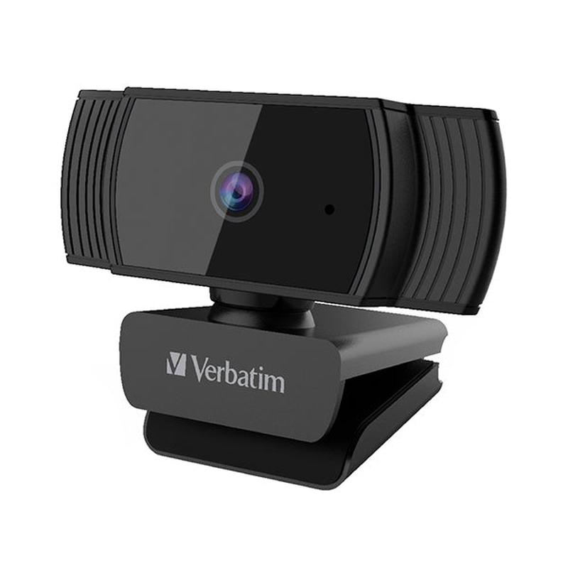 Verbatim Webcam Full HD 1080P with Auto Focus Black