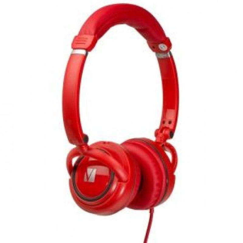 Verbatim LS) Verbatim's Over-Ear Stereo Headset - Red Headphones - Ideal For Office, Education, Business, SME