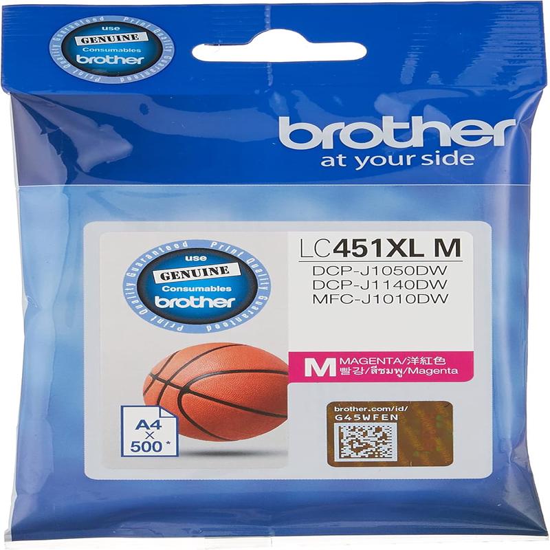 Brother LC451XLM Ink Cartridge Compatible for MFC-5910DW, 500 Pages, Magenta