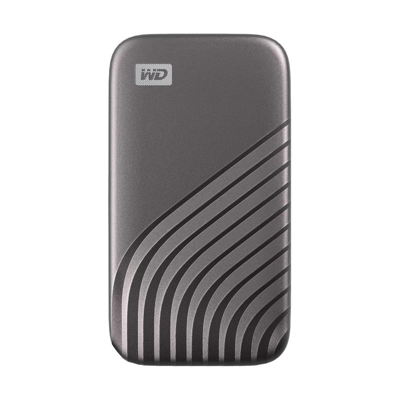 Western Digital 2TB My Passport SSD External Portable Solid State Drive, Gray, Up to 1,050 MB/s, USB 3.2 Gen-2 and USB-C (USB-A for older systems) Compatible - WDBAGF0020BGY-WESN
