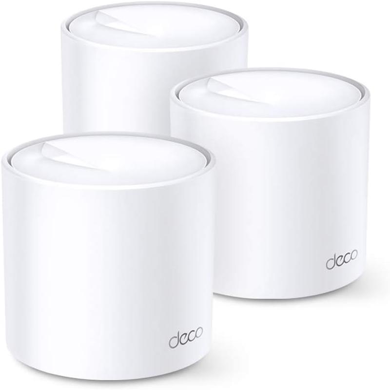 TP-Link Deco X20(3-pack) AX1800 Whole Home Mesh Wi-Fi System, White, Pack of 3