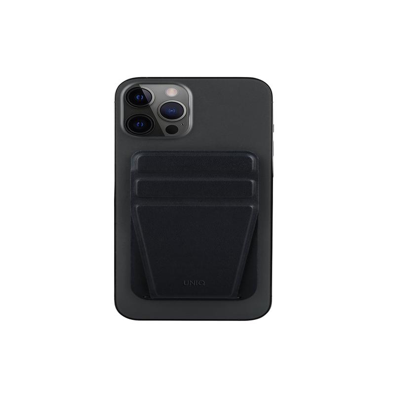 Uniq Phone Accessory (phone Stand, A Hand Grip And Card Holder) (black)