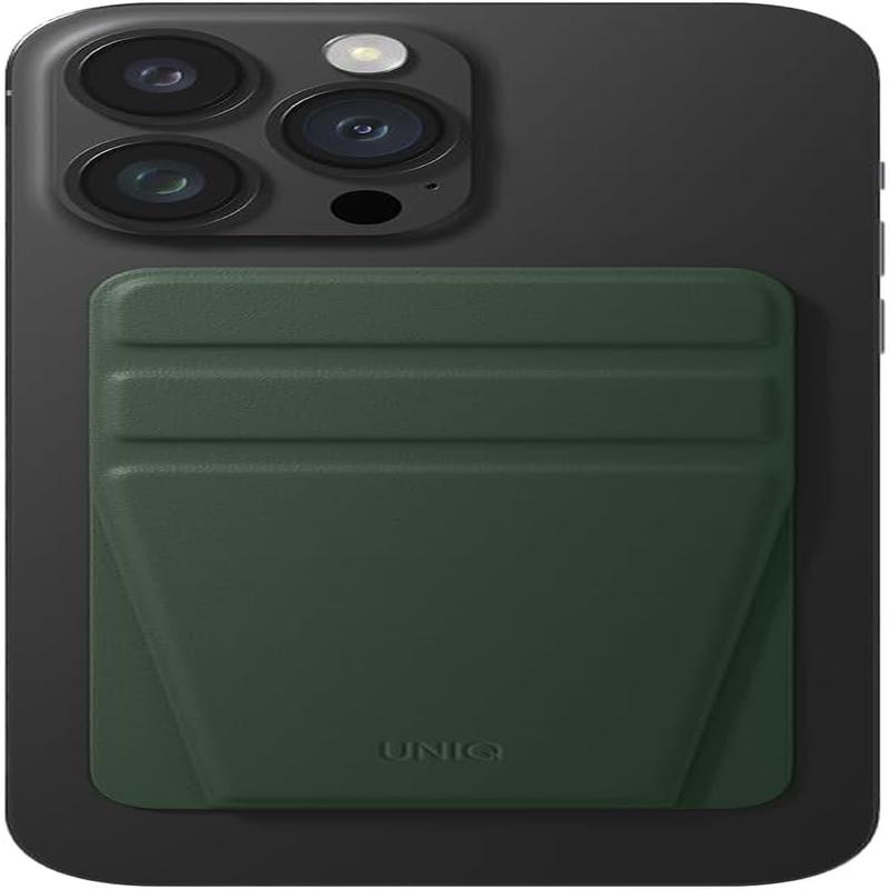 Uniq Phone Accessory (phone Stand, A Hand Grip And Card Holder) (darkgreen)